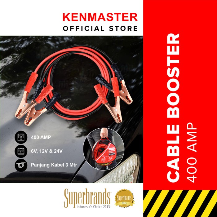 KENMASTER KABEL BOOSTER JUMPER AKI 400 AMP