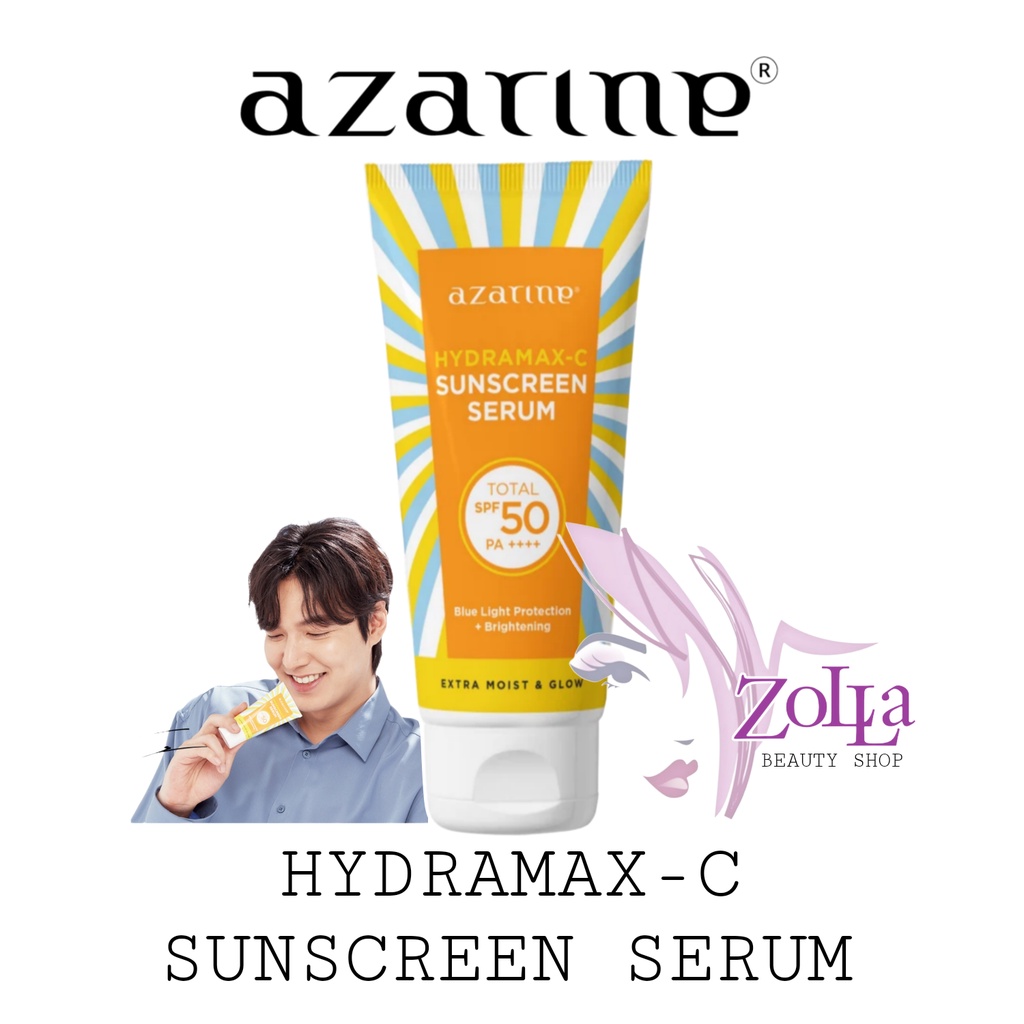 AZARINE HYDRAMAX C SUNSCREEN SERUM SPF 50 - BPOM - AZARINE HYDRAMAX-C - SUNSCREEN AZARINE - SUN BLOCK MURAH - SUNBLOCK AZARINE - TABIR SURYA