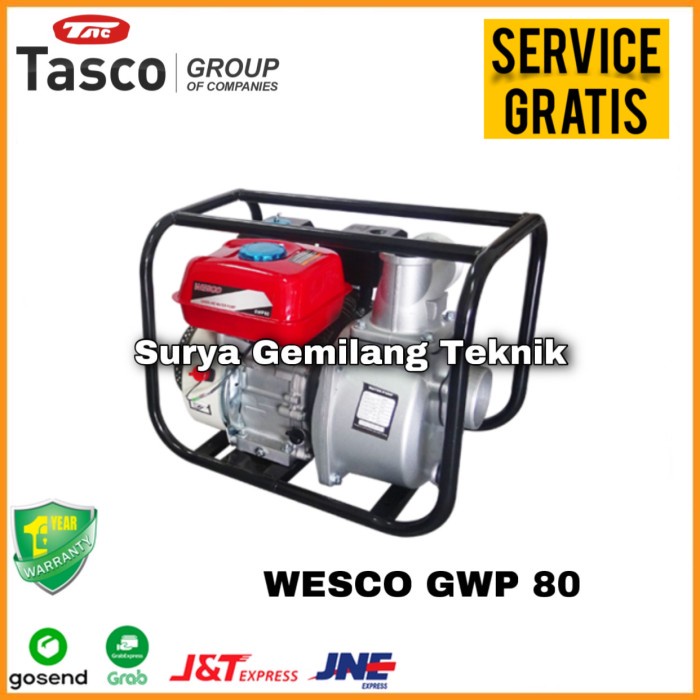 Pompa Air Irigasi Sawah Wesco Gwp 80 Pompa Alkon 3" (80Mm)