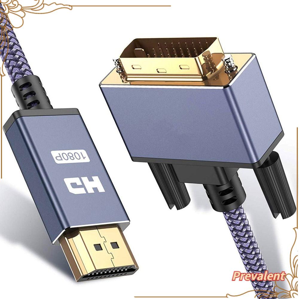 Preva Proyektor Kabel HDMI to DVI HD 1080P Bi-Directional DVI-D24+1Ke HDMI