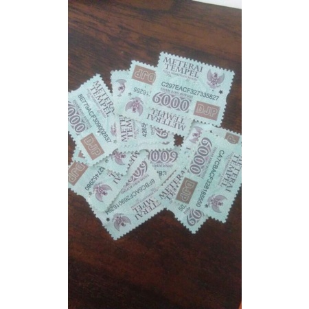 

Benda pos meterai 6.000