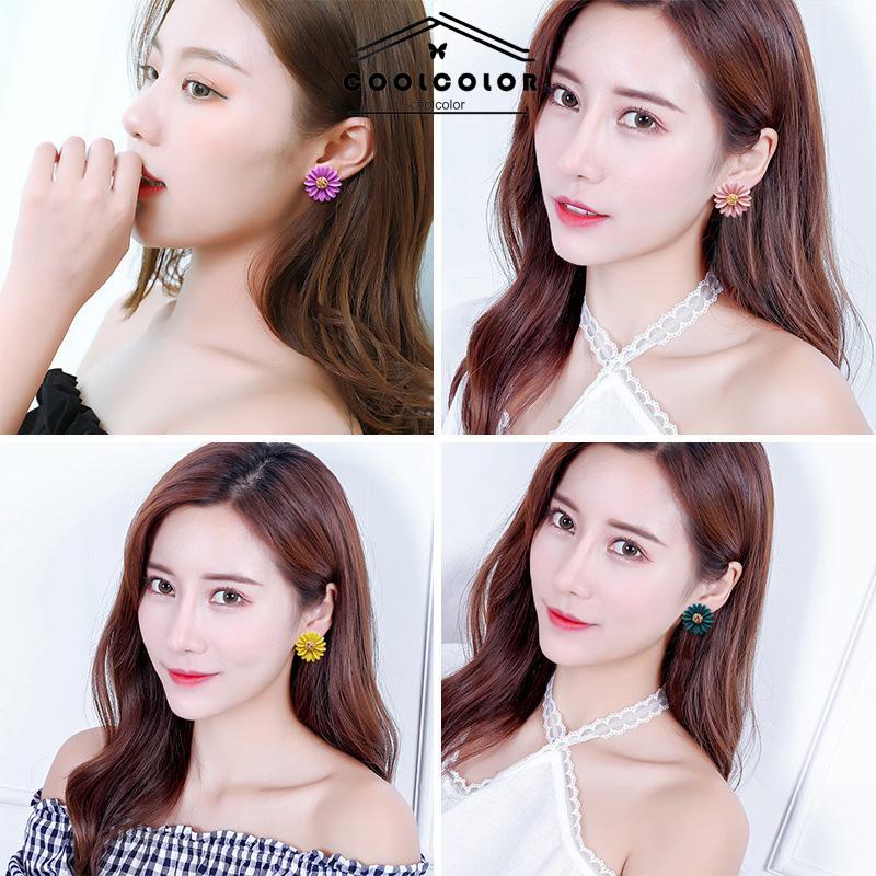 COD❤️Anting Bunga Matahari Daisy Krisan Korea Fashion Sederhana Gaya Untuk Wanita- cl