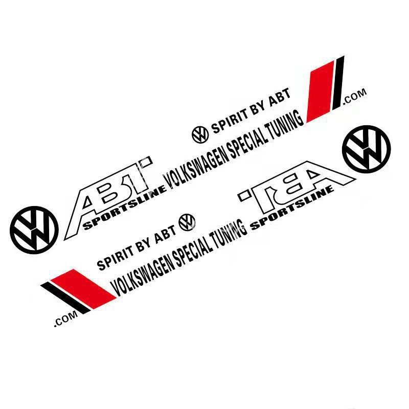 Volkswagen 2Pcs Body Mobil Pintu Samping Anti Air Stiker Penutup Lecet Untuk mk6 mk7 Scirocco Beetle Polo Golf mk3 Passat B5 B6 B7 CC B8 T5