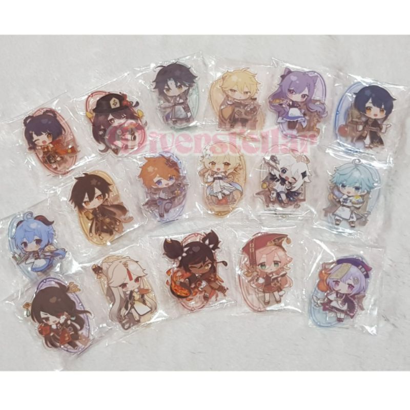 [READY] Genshin Impact x Sweets Paradise SUIPARA GANYU KEQING XIANGLING QIQI SET Acrylic Standee