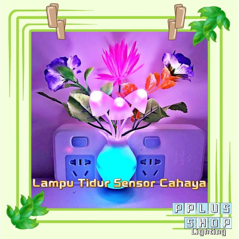 [ Pplus ] Lampu Tidur Avatar /  Lampu Tidur Led Jamur Mini Sensor Cahaya