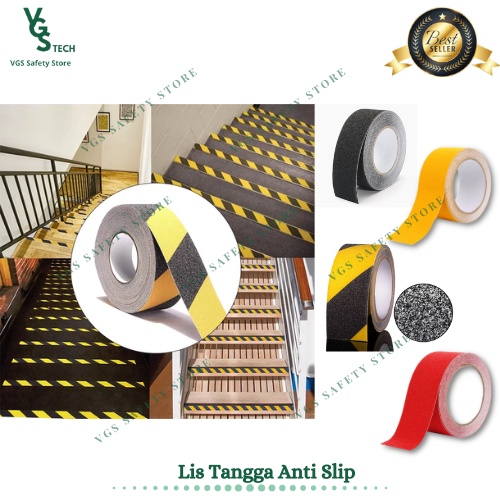 Jual Anti Slip Tape Lis Tangga Pengaman Step Nosing Cm Shopee Indonesia