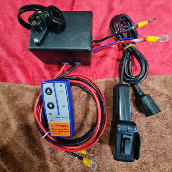 Winch Remote Control Silinoid Saklar Control Box #Original