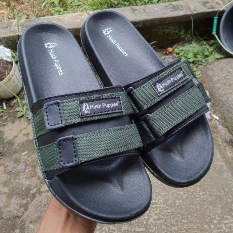 Sandal Hush Puppies Double Strap Unisex Sendal Selop Pria Wanita