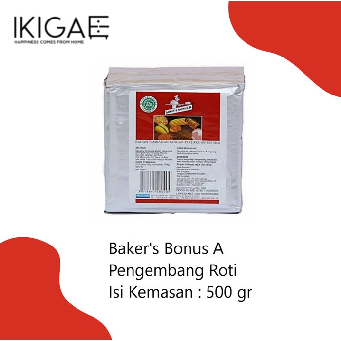 

Ragg Baker'S Bonus A Pengembang Sekaligus Pelembut Roti 500 Gr