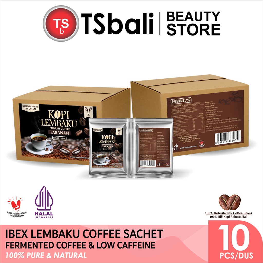 

BUY 2 GET 1 FREE ! IBEX - Kopi Lembaku Sachet Fermented Coffee Low Caffeine 25gr x 10 Sachet