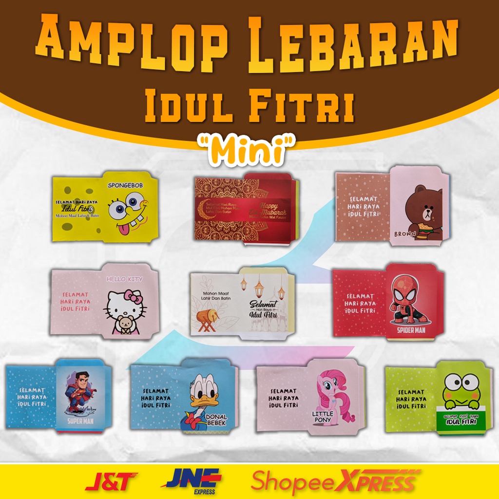 

Amplop Lebaran Viral 2023 Motif Kartun Unyu 1000pcs (Belum di lem)