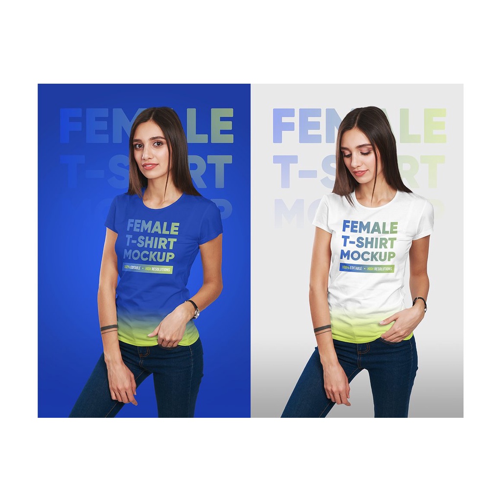 Female T-Shirt Mockups Vol 3 Part 1