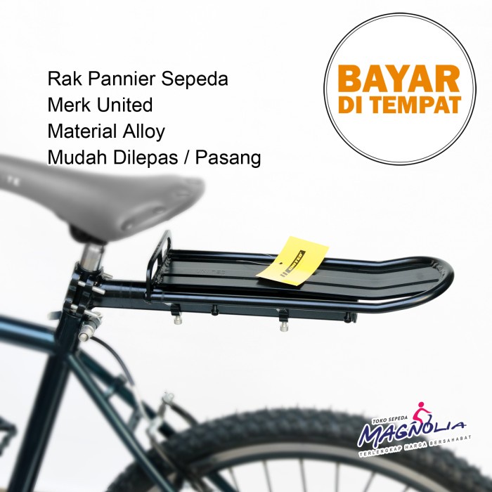 RAK PANNIER SEPEDA UNITED TOURING ALLOY