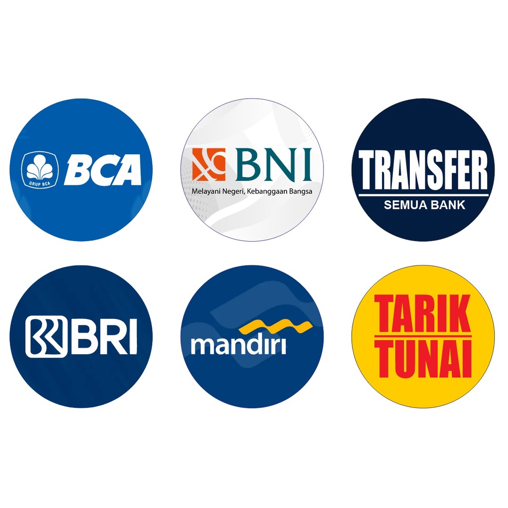 Jual STIKER LOGO BANK | Shopee Indonesia