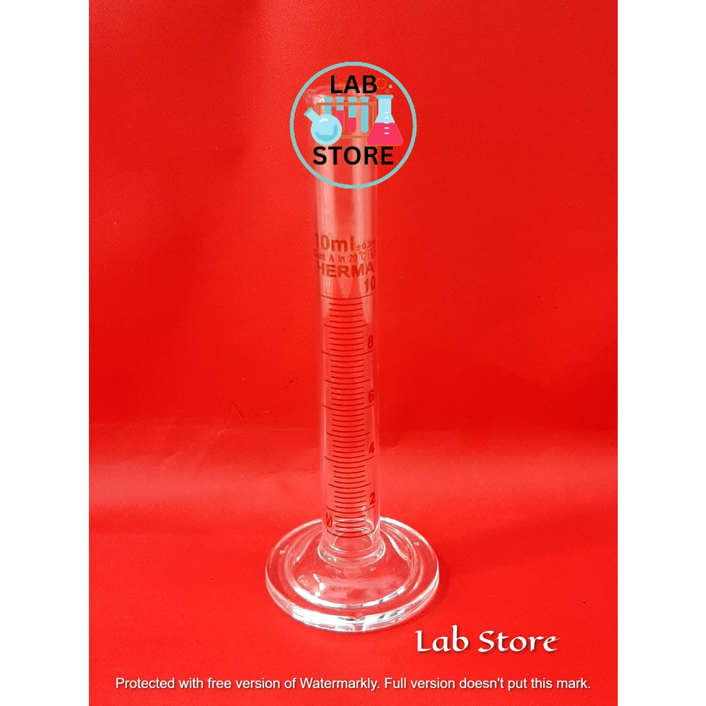 Gelas Ukur / Gelas Ukur 10ml / Measuring Cylinder 10ml HERMA / Tabung Ukur 10ml HERMA