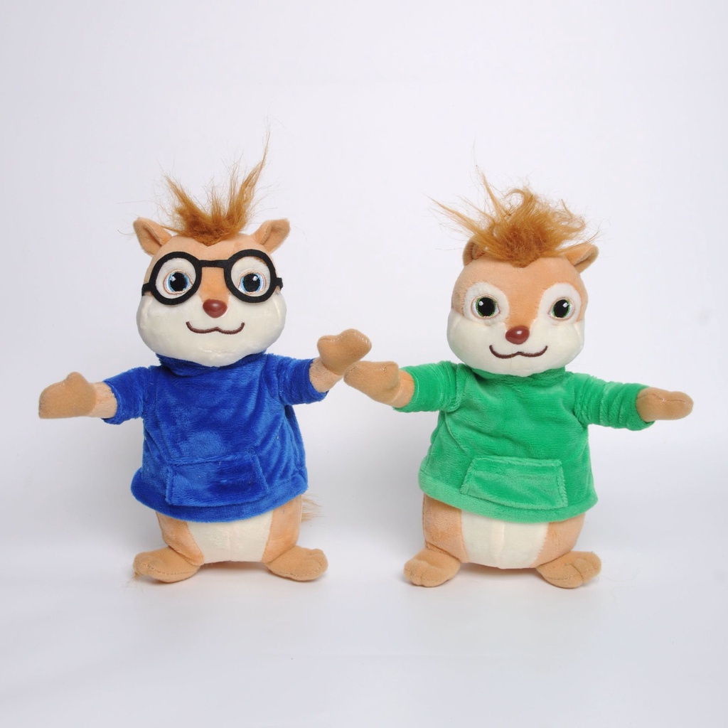 Alvin Dan 7.8in The Chipmunks Theodore Simon Plush Stuffed Animal Hadiah Boneka Mainan