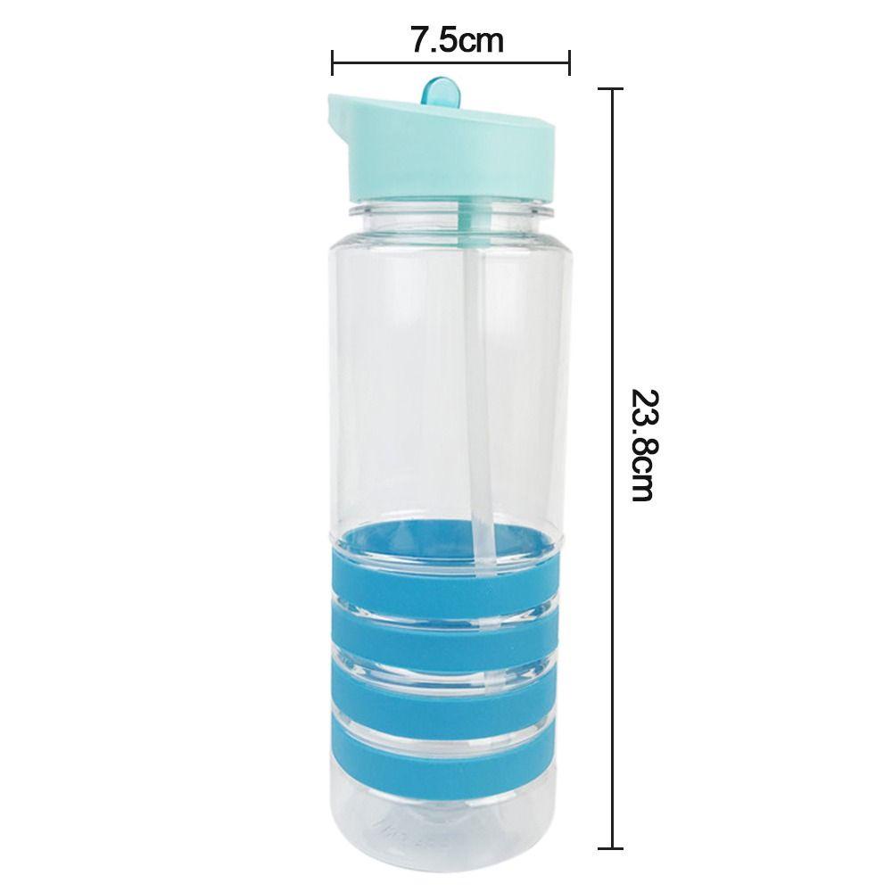 Solighter Sports Water Bottle Kapasitas Besar Dengan Sedotan Flip Top Botol Anti Bocor