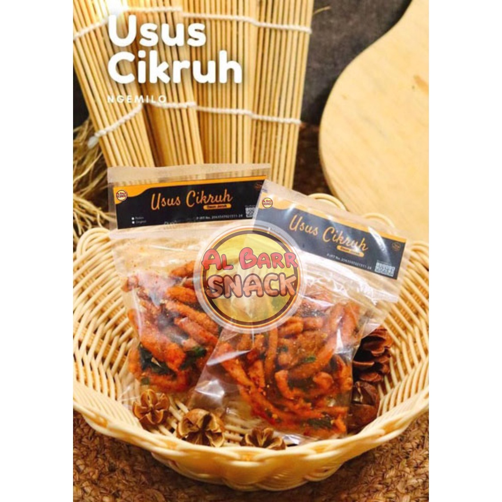 

KRIPIK USUS CRISPY PEDAS DAUN JERUK CAMILAN KEMASAN NOCENG MURAH