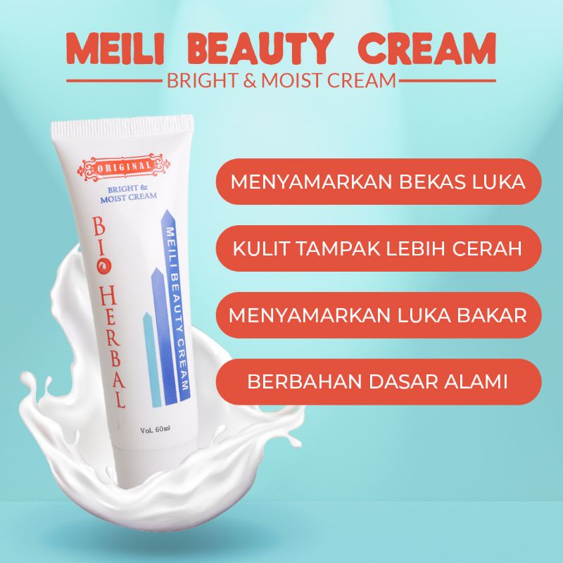 BIO HERBAL MEILI BEAUTY CREAM MENGHILANGKAN BEKAS LUKA BPOM