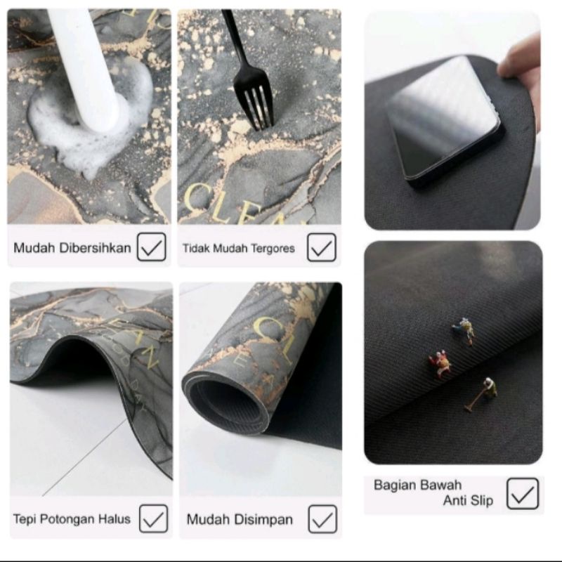 Keset Kaki Anti Bau Dan Nyerap Air Alas Kaki Anti Slip Diatomite