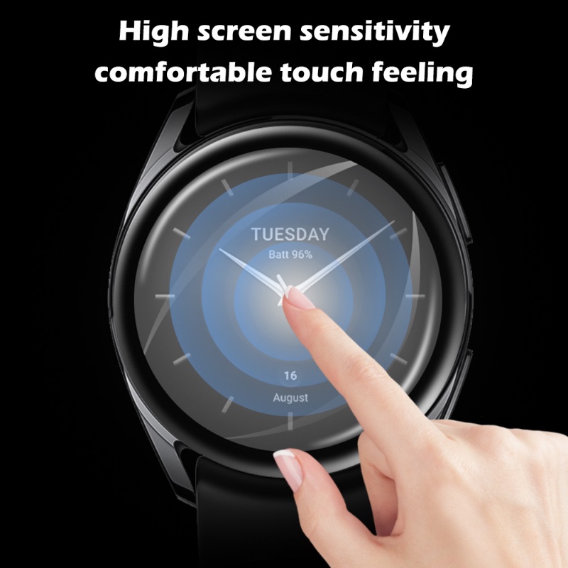 Film Pelindung Layar Sensitivitas Tinggi Untuk Xiaomi Watch S2/Full Coverage Anti-fingerprint Smartwatch Protectors Membrane