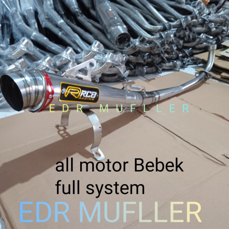 KNALPOT RCB RACING MODEL JIGSAW ALL BEBEK SERIES SUPRA KARISMA JUPITER REVO