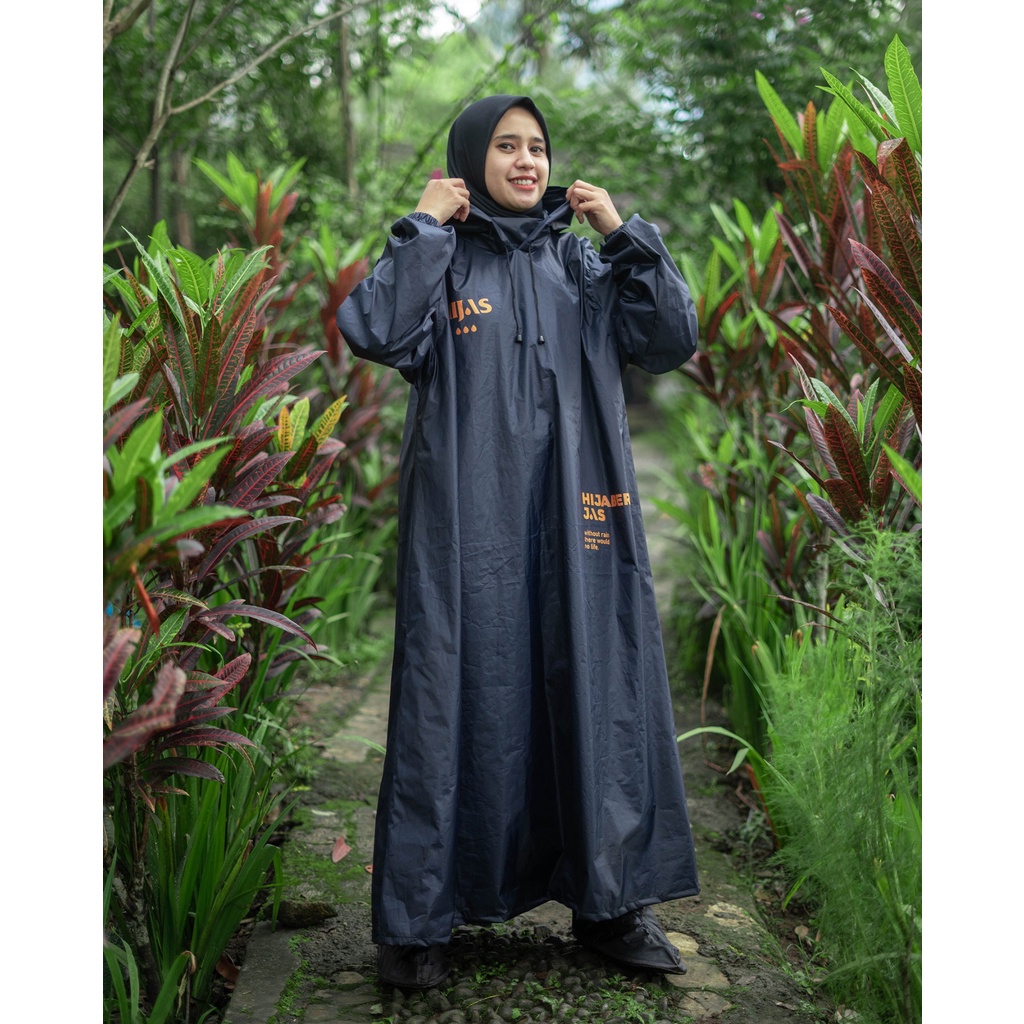 Toko Sunrise 99 | Jas Hujan Mantel Hujan Jas Ujan Raincoat Hijas Wanita Dewasa Ponco Gamis Hijab Hijabers Muslimah Lengan Tebal Kuat Tidak Rembes Jumbo Murah Premium Syar'i Jas Hujan Syari Anti Air Modis Kekinian Ori Original Gratis Ongkir