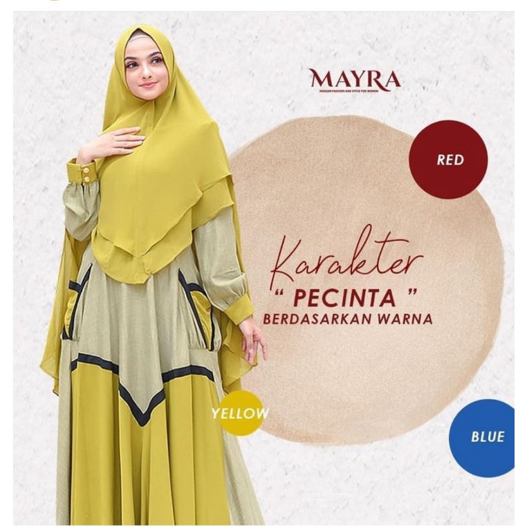 MAYRA Syari 100%Ori branded premium/Mayra Terbaru /Syari Mewah/Busana Muslim/Gamis Lebaran/Gamis Pes