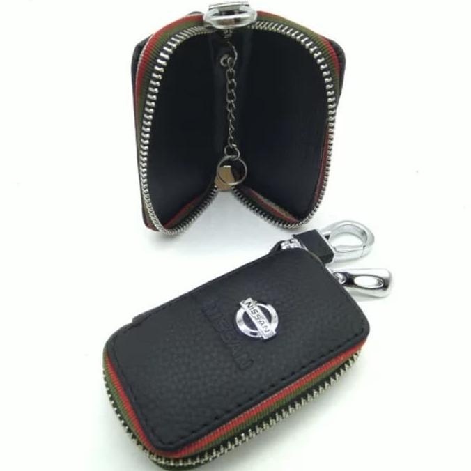 Gantungan Kunci Mobil Dompet STNK Kulit Logo NISSAN SERENA ELGRAND