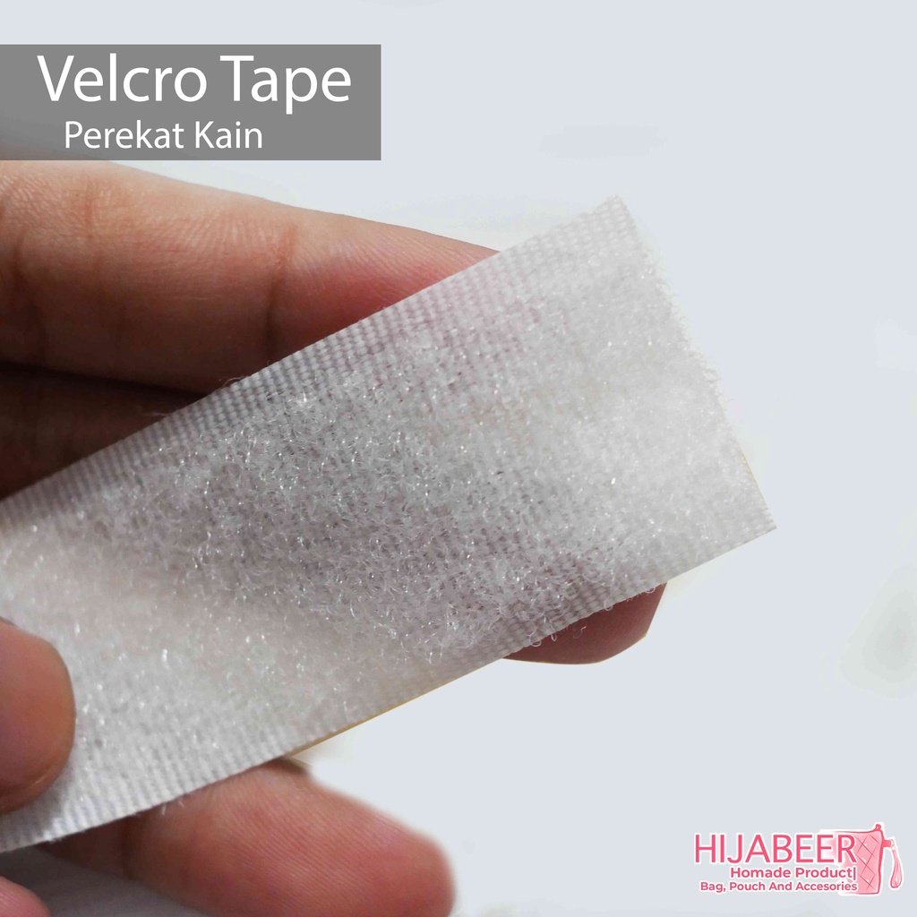 Velcro Tape Perekat Kain 2,5cm Aksesoris Tas dan DIY - Meteran