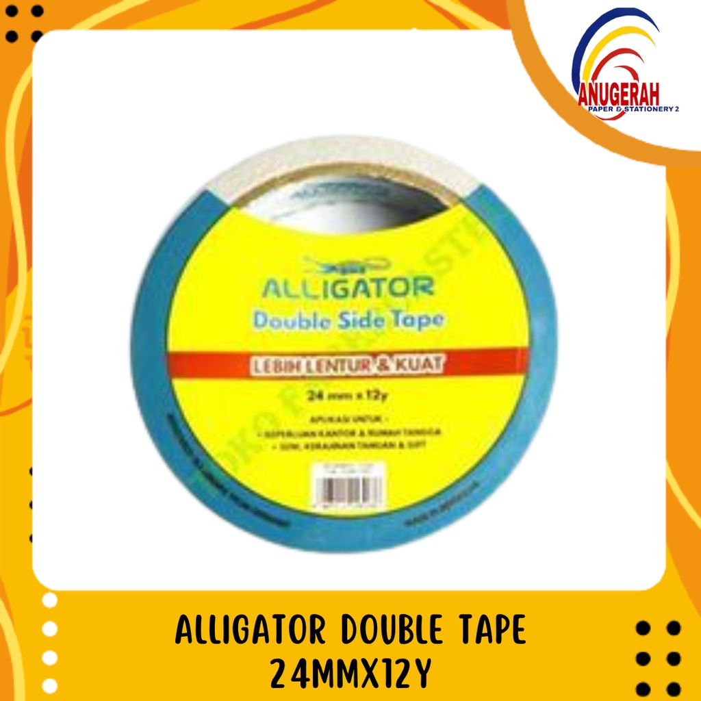 

ALLIGATOR DOUBLE TAPE 24MMX12Y (PCS)