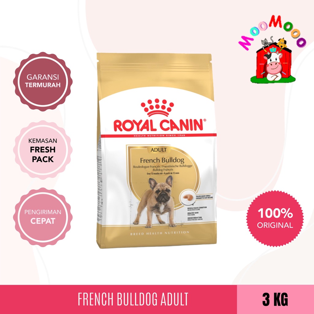 Royal Canin French Bulldog Adult 3kg - Makanan Anjing / Dog Food