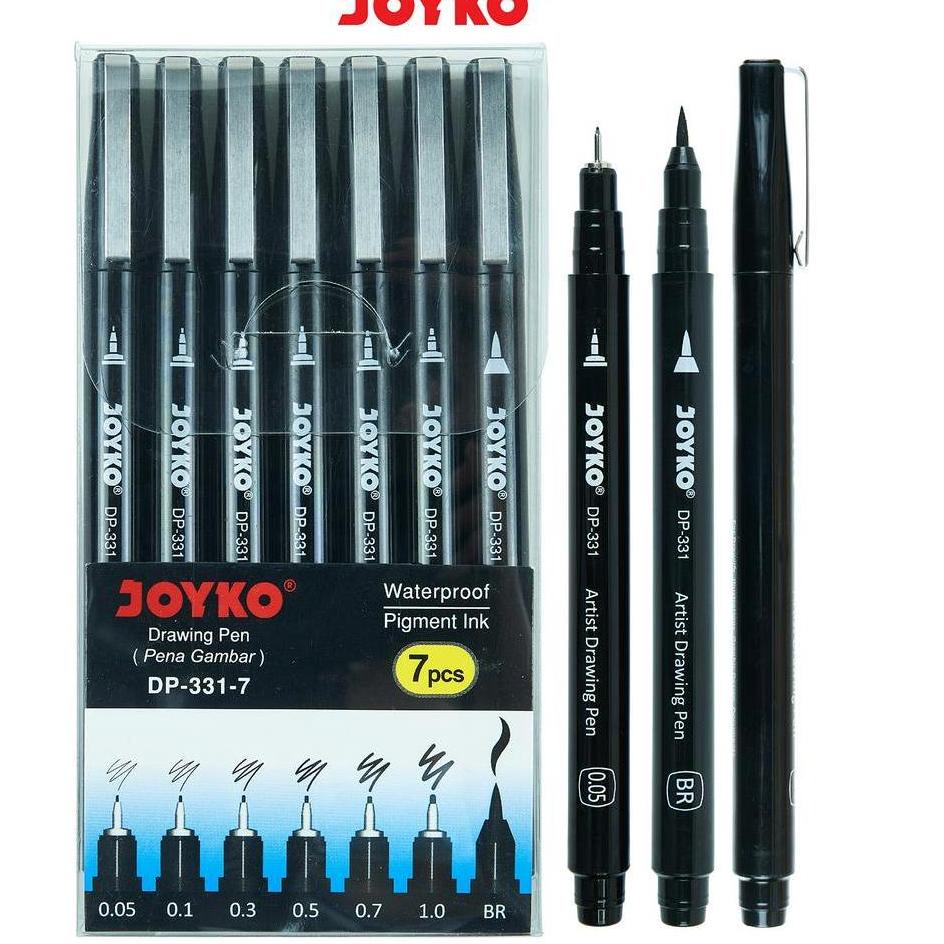 

Lebih Trend Drawing Pen Pena Gambar Joyko DP-331-7 1 Set 7 Pcs