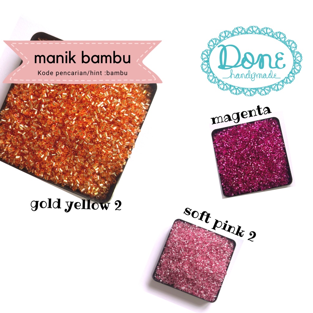 Manik bambu payet manik jepang payet kebaya embroidery beads bamboo beads