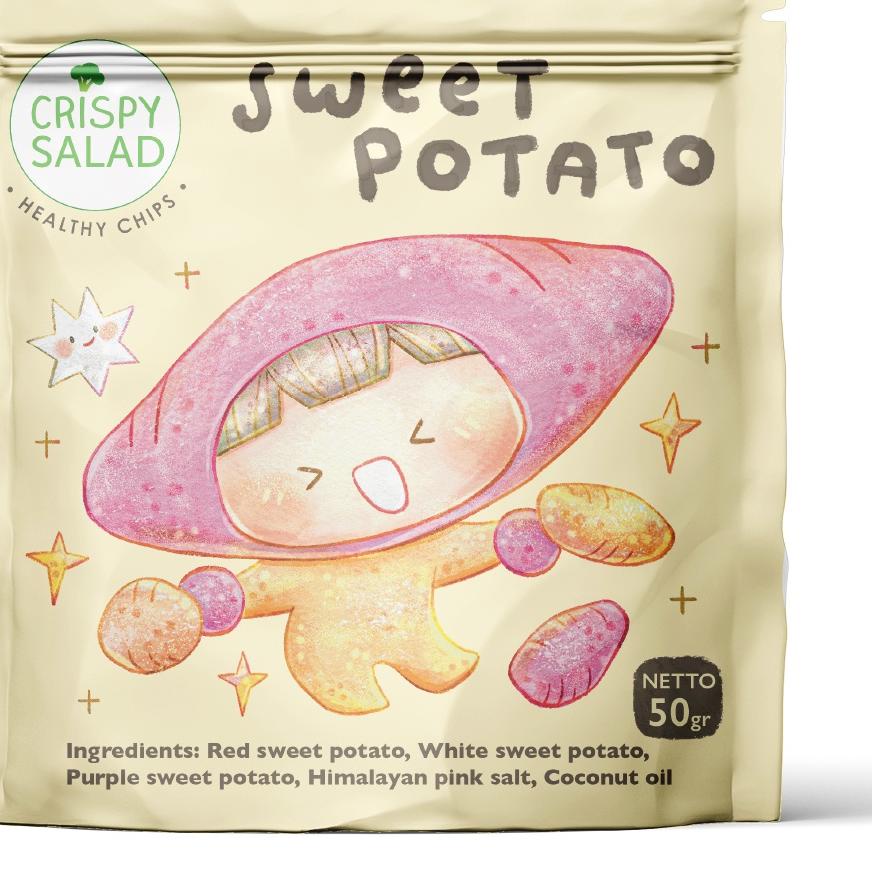 

04J✰ Crispy Salad Sweet Potato 50gr Barang Terlaris