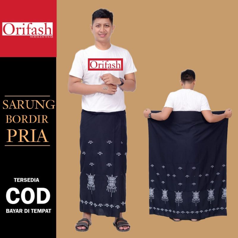 BAJU KOKO MUSLIM DEWASA LENGAN PENDEK BAJU KOKO PRIA BORDIR BAHAN KATUN HALUS DAN ADEM