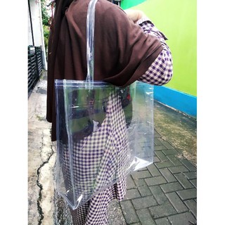 

Tas Jinjing transparan / Tas Jinjing mika tebal / Tas Souvenir jinjing XL JUMBO P40L10T35