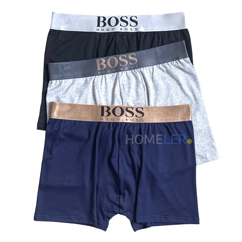 Celana Dalam Pria Boxer (1 Box Isi 3 Pcs) / Celana dalam Pria Boxer Dewasa / Sempak Boxer