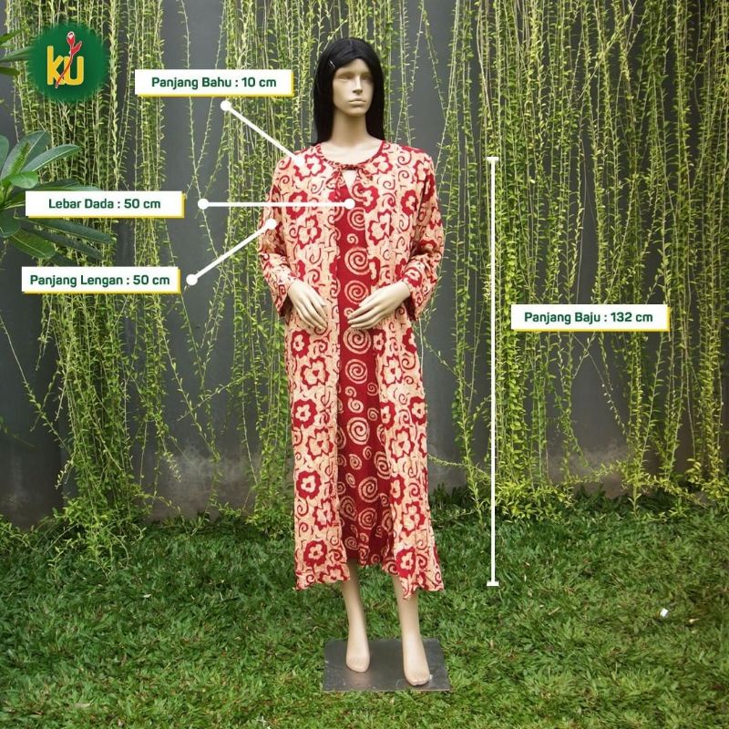 Longdres Khumairoh Kencana Ungu Label Hitam