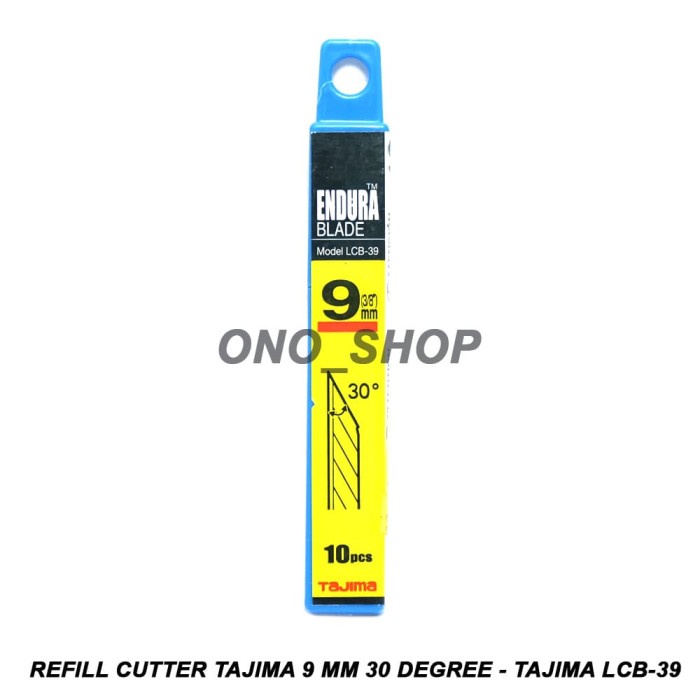 

Refill Cutter Tajima 9 mm 30 Degree - Tajima LCB-39 onosh00 Diminati Banget