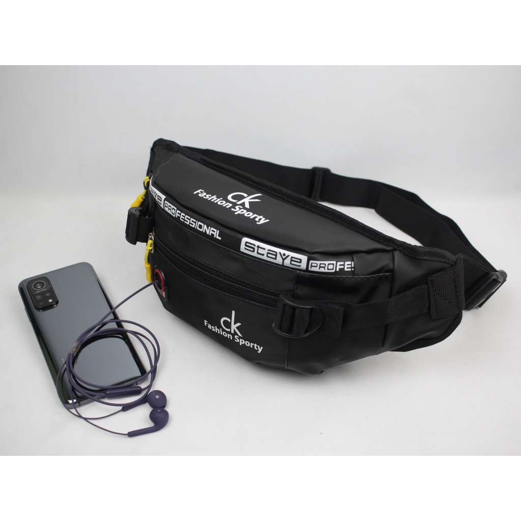 Waistbag/Tas Pinggang Tas Selempang ANTI AIR Sporty Kualitas Import Tas Pria Wanita Terbaru