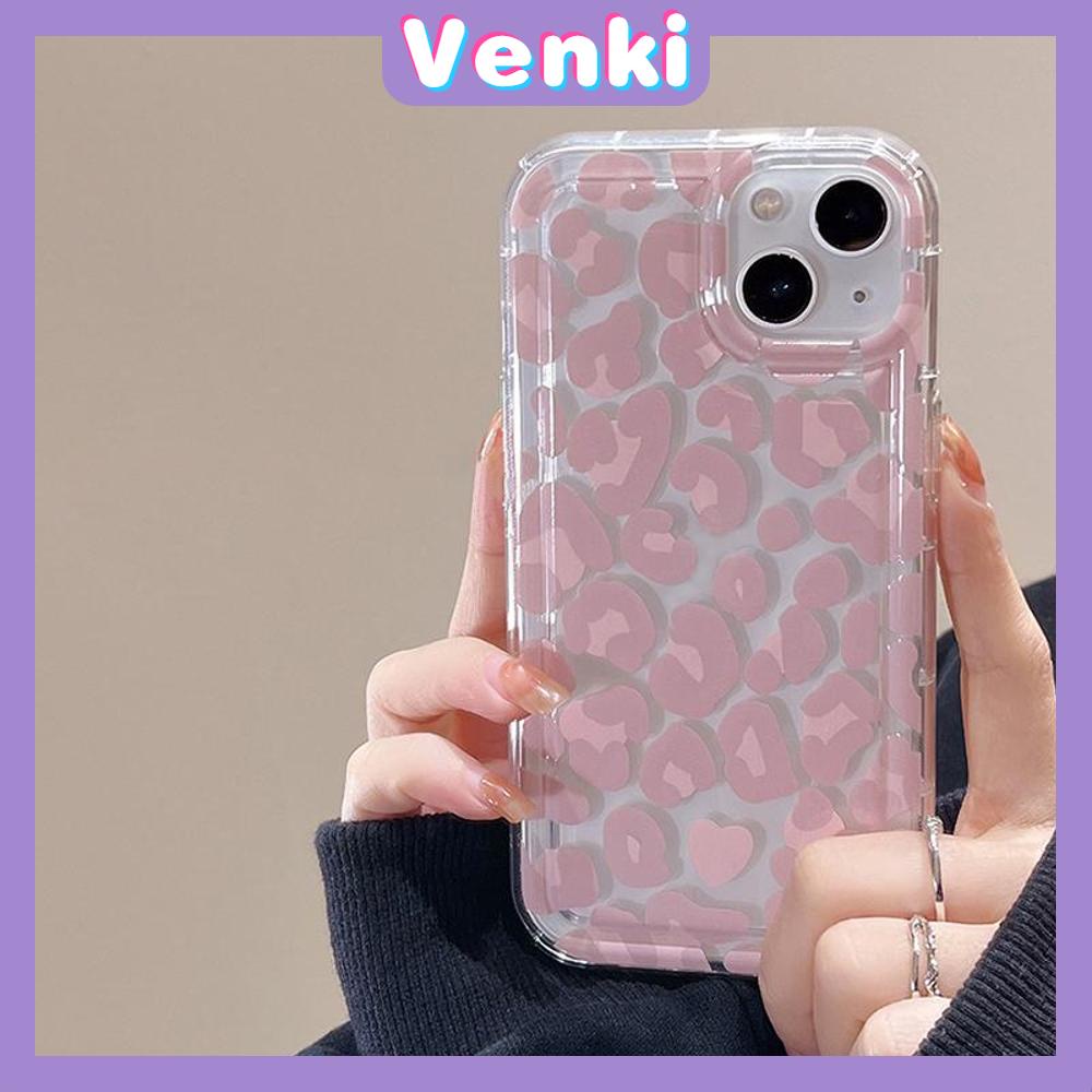 Case For iPhone 14 Pro Max TPU Soft Jelly Airbag Clear Case Pink Leopard Camera Protection Shockproof For iPhone 14 13 12 11 Plus Pro Max 7 Plus X XR