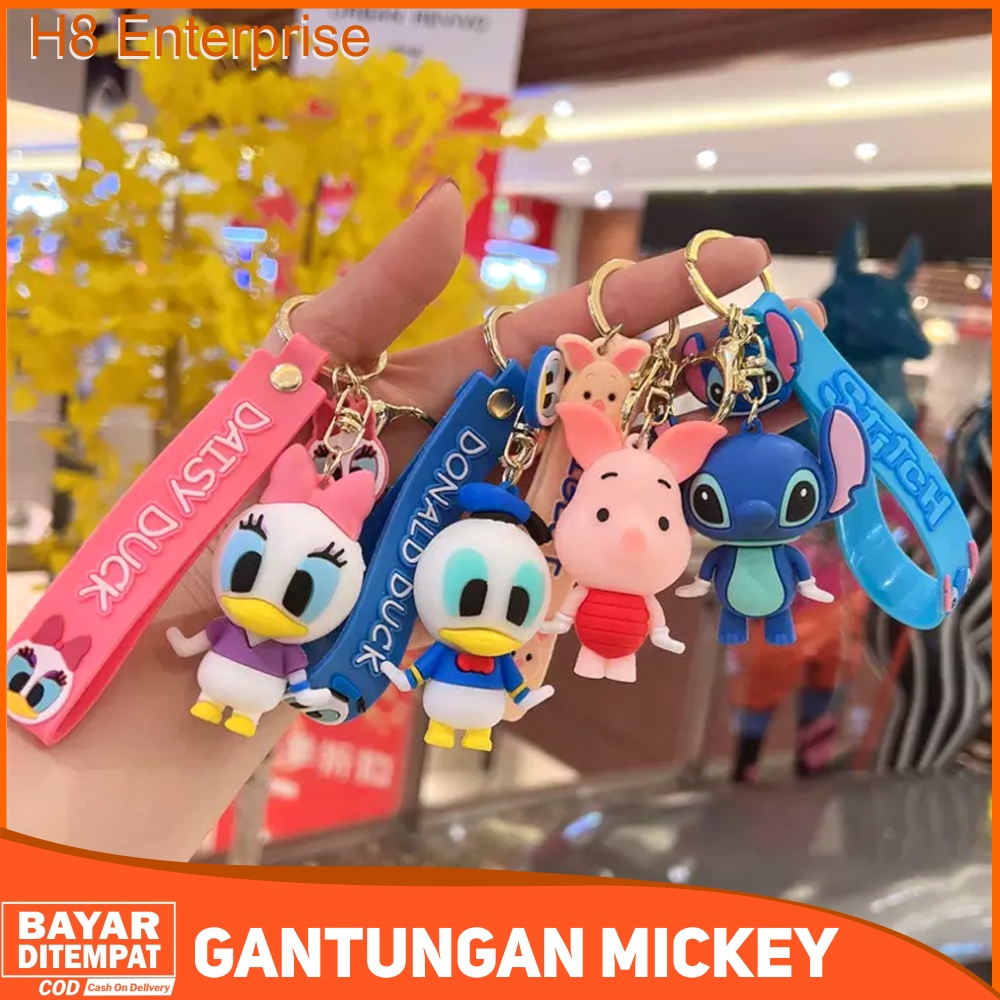 Gantungan Kunci Universal Multifunsi 3D Silicon Design Cute Character Disny Donal Duck