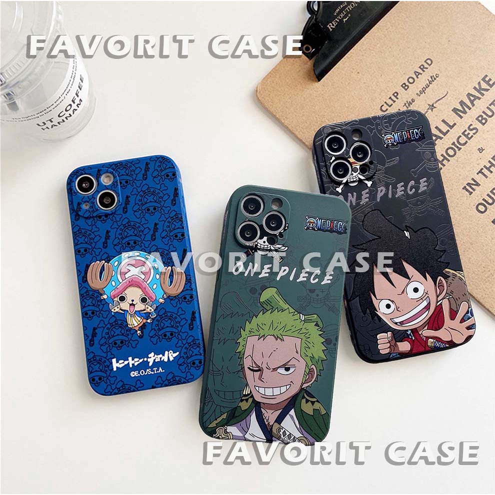 Soft Case Oppo F1s F5 F7 F9 F11 F15 F17 F19 PRO Motif One Piece Luffy Zoro Chopper Kartun Lucu Silik