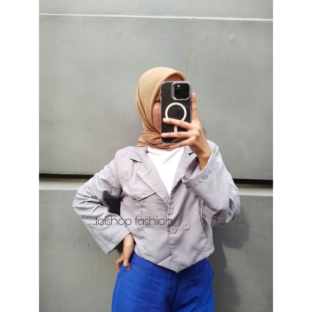 SALE ! ROSE Blazer Crop / Outer Blazer Crop / Blazer Kerja