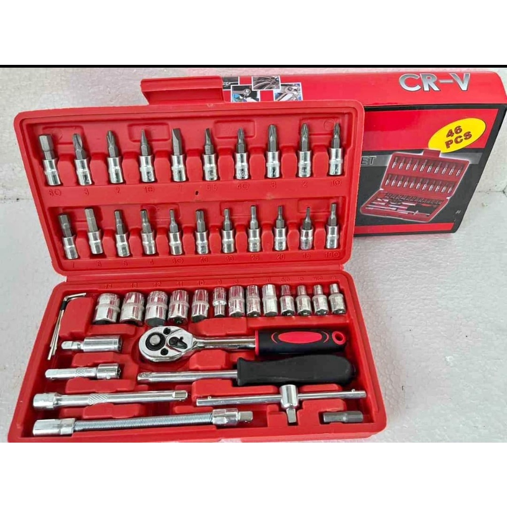 Set Kunci Sok 46 pcs Kunci Shock Mobil Motor