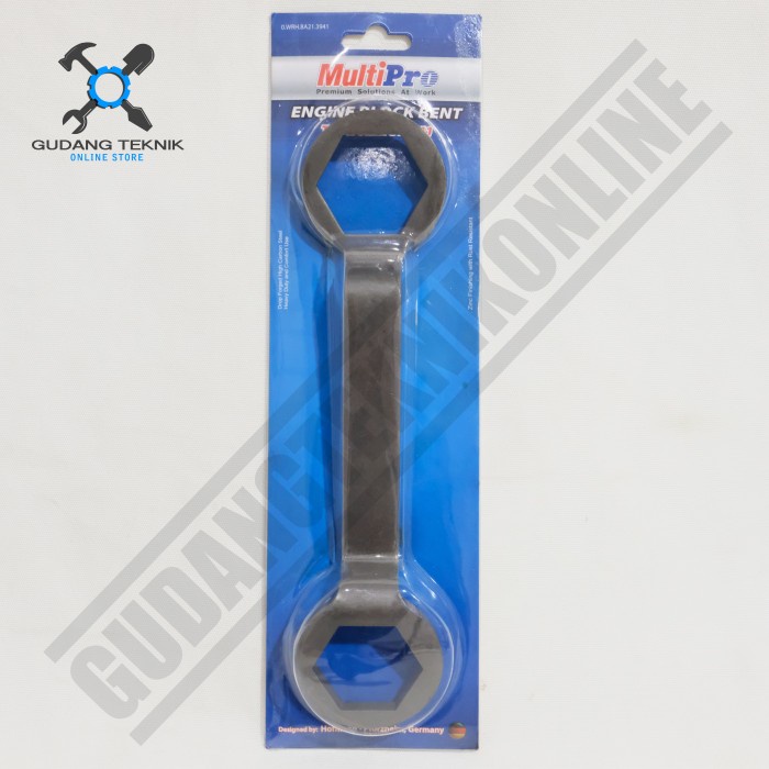 Kunci Tutup Klep Bengkok Kunci CVT Ukuran 39x41 021300. 210 MULTIPRO / Engine Block Bent Kunci Blok 39x41 021300-210 MULTIPRO