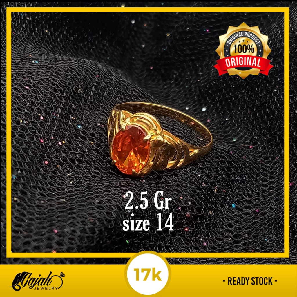 Cincin emas 17K - 2.5 gr kadar 750 - 3933