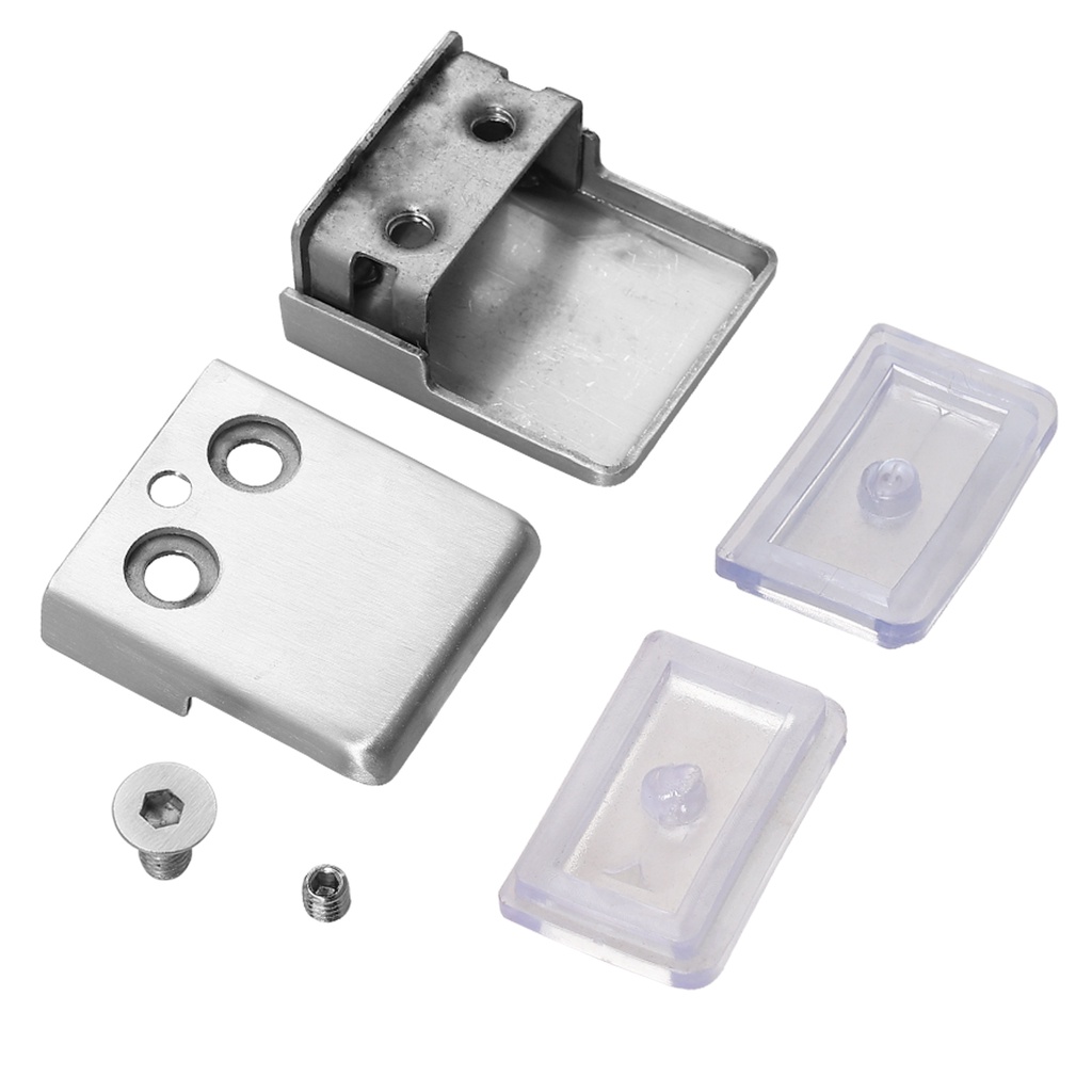 【Stainless Steel】Glass Shelf Clamp Bracket/Penjepit Kaca/Glass Clips Adjustable Wall Mounted/Jepit Kaca Untuk Railing Tangga