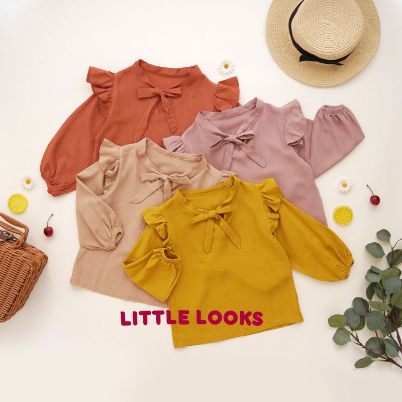 Crinkle Top Anak / Blouse Anak Perempuan Crinkle